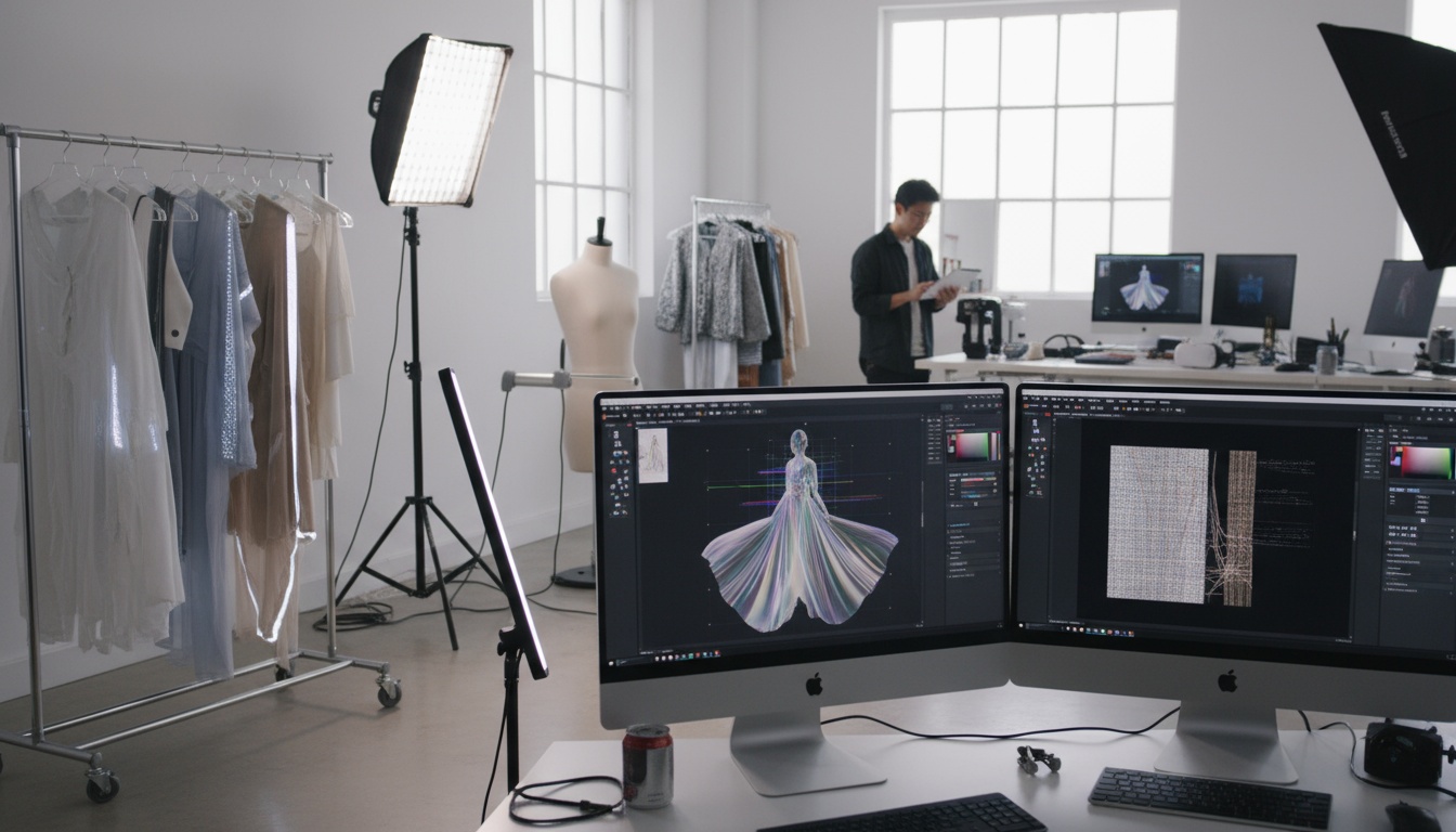 AI-generated fashion photography example