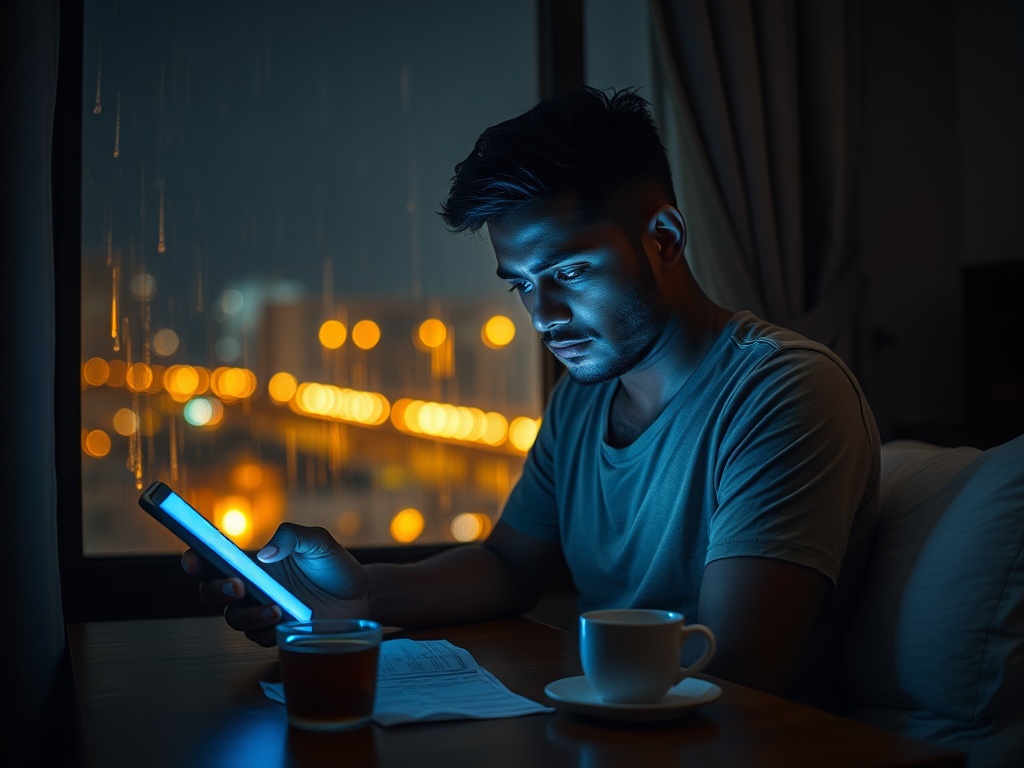 A Glowing Screen, an Untouched Cup of Tea, and a Prescription