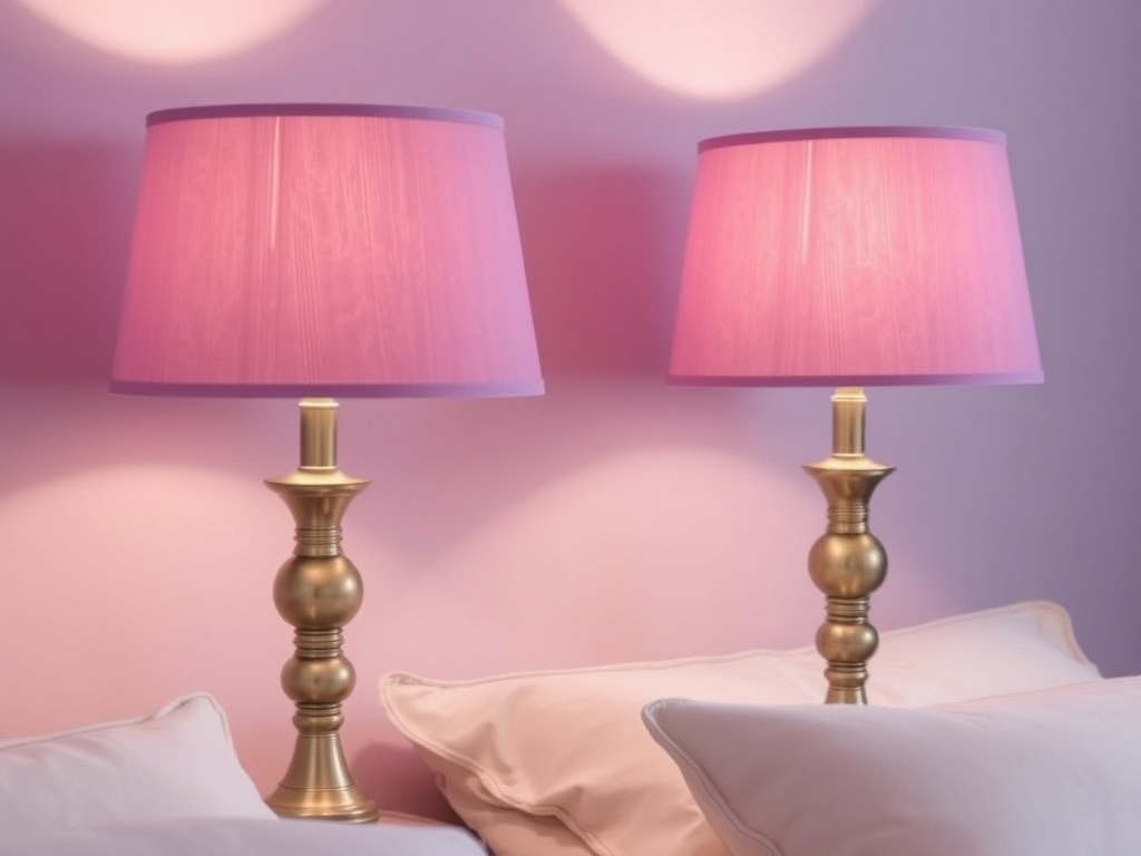 17. Utilize Lavender Lampshades