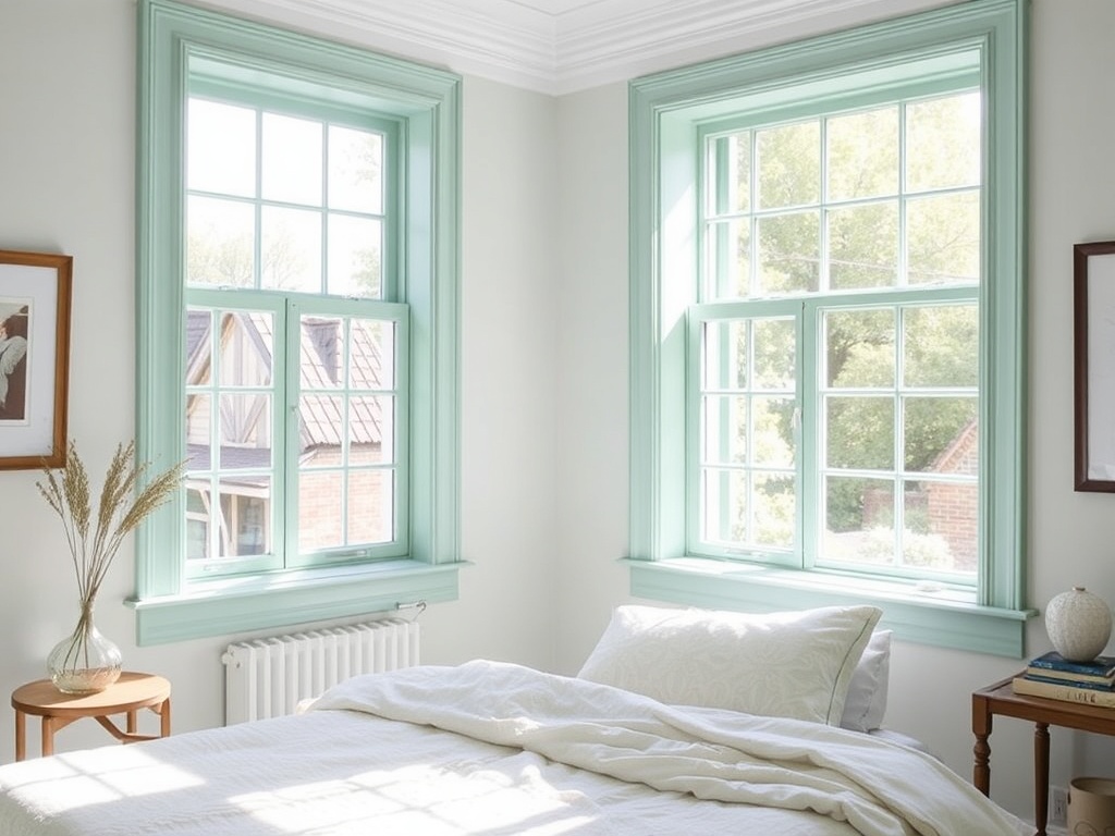 24. Go for Seafoam Green Window Frames