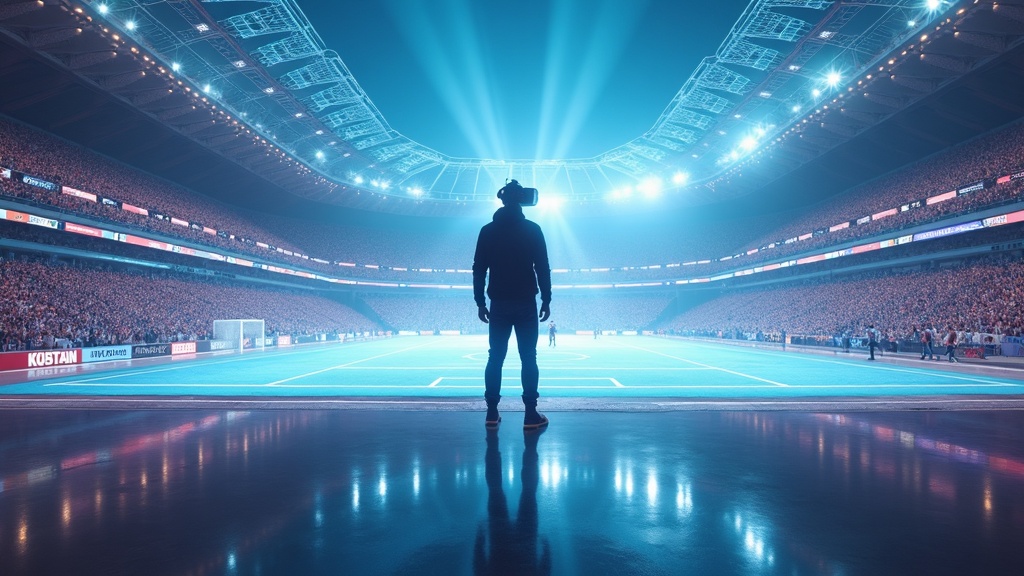 Ilustración del futuro digital del Real Madrid con el Apple Vision Pro