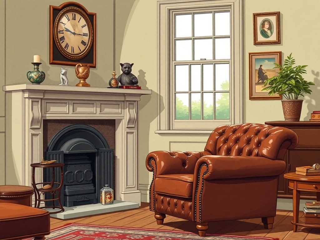 11. Place a Chesterfield Armchair