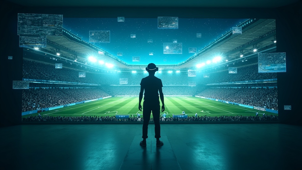 Ejemplo de los ángulos de cámara que ofrecerá el Proyecto Bernabéu Infinito