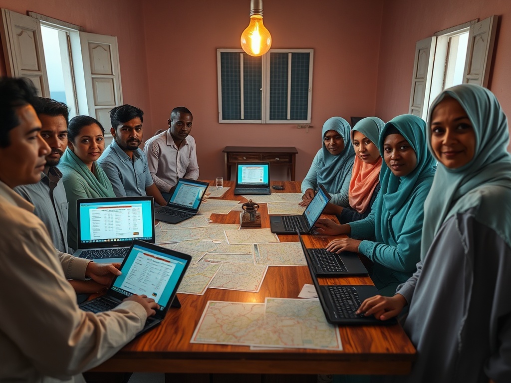 Maldivians Redrawing Their Democracy on Evening Maps