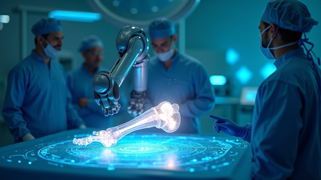 Paciente en recuperación postoperatoria tras una exitosa cirugía de rodilla asistida por el Robot CORI, mostrando movilidad y bienestar.