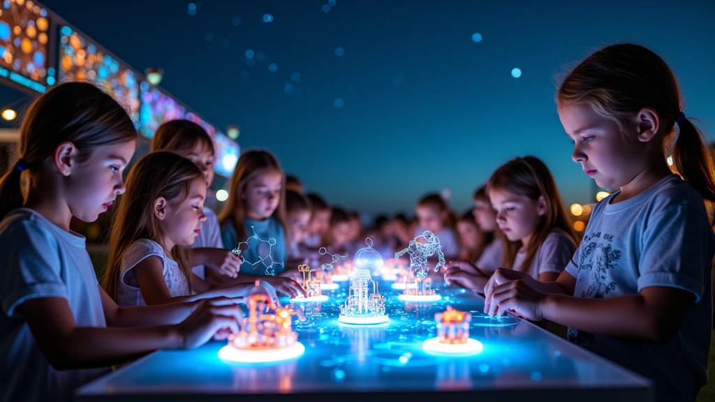 Jóvenes asturianos en un evento de ciencia, un entorno similar a los talleres de robótica para niños en la región.