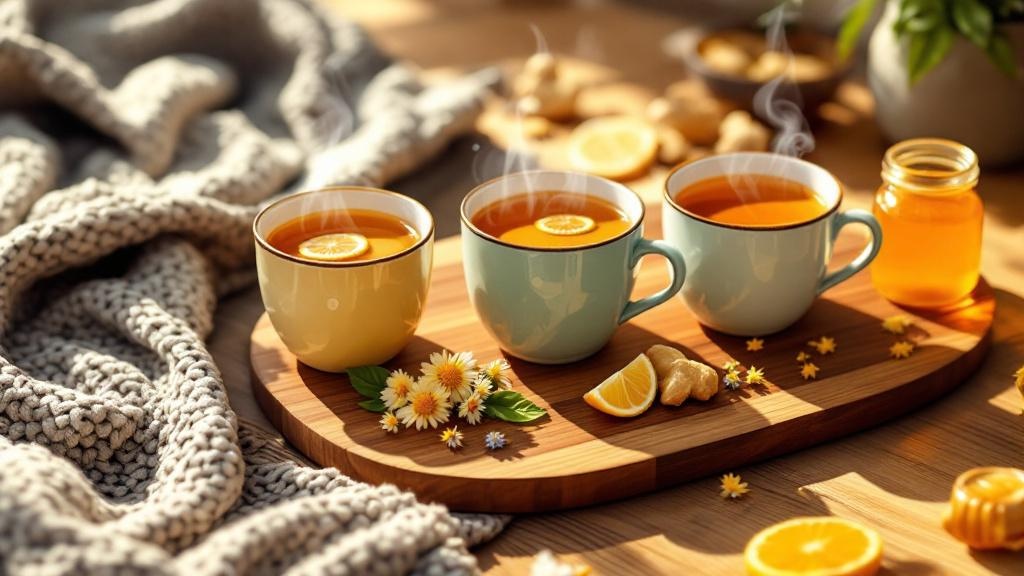 Various cannabis tea flavour combinations with natural ingredients