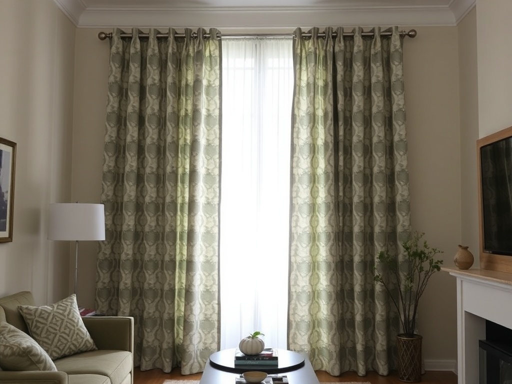 7. Play with Patterned Curtains