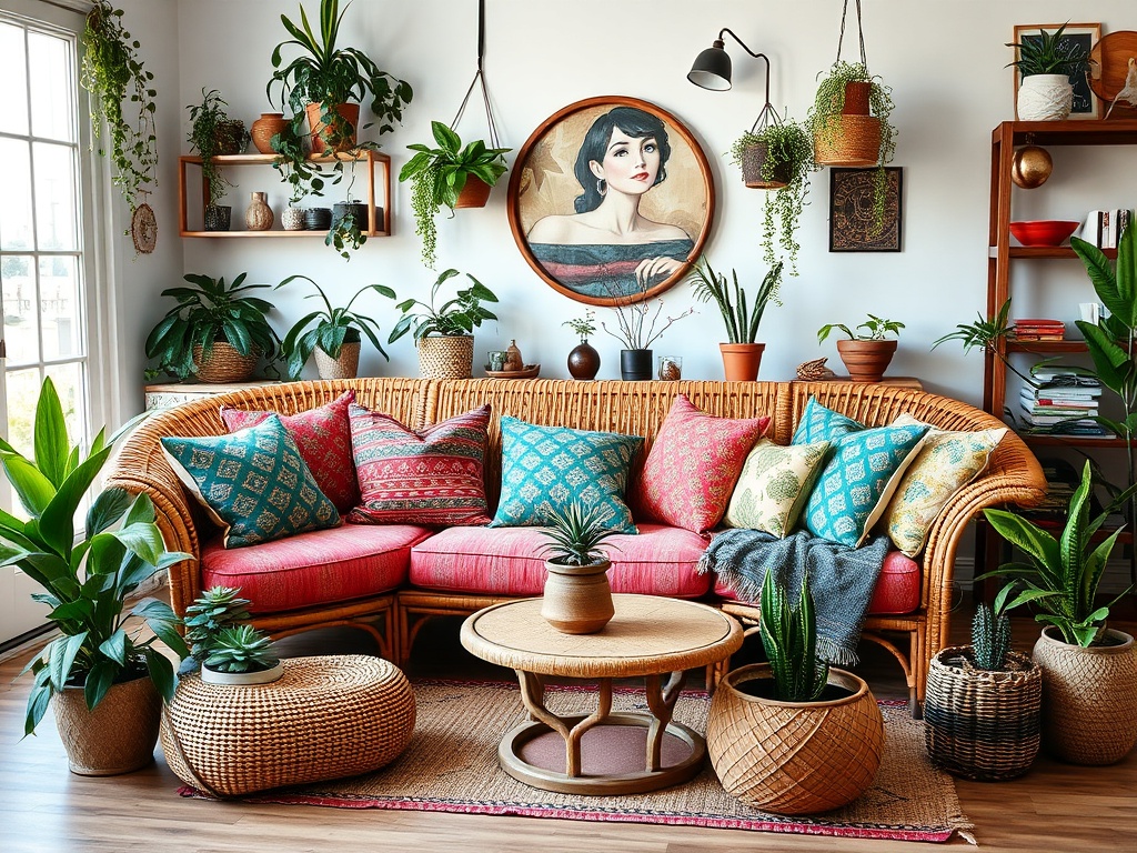 10. Explore Rattan for a Boho Touch