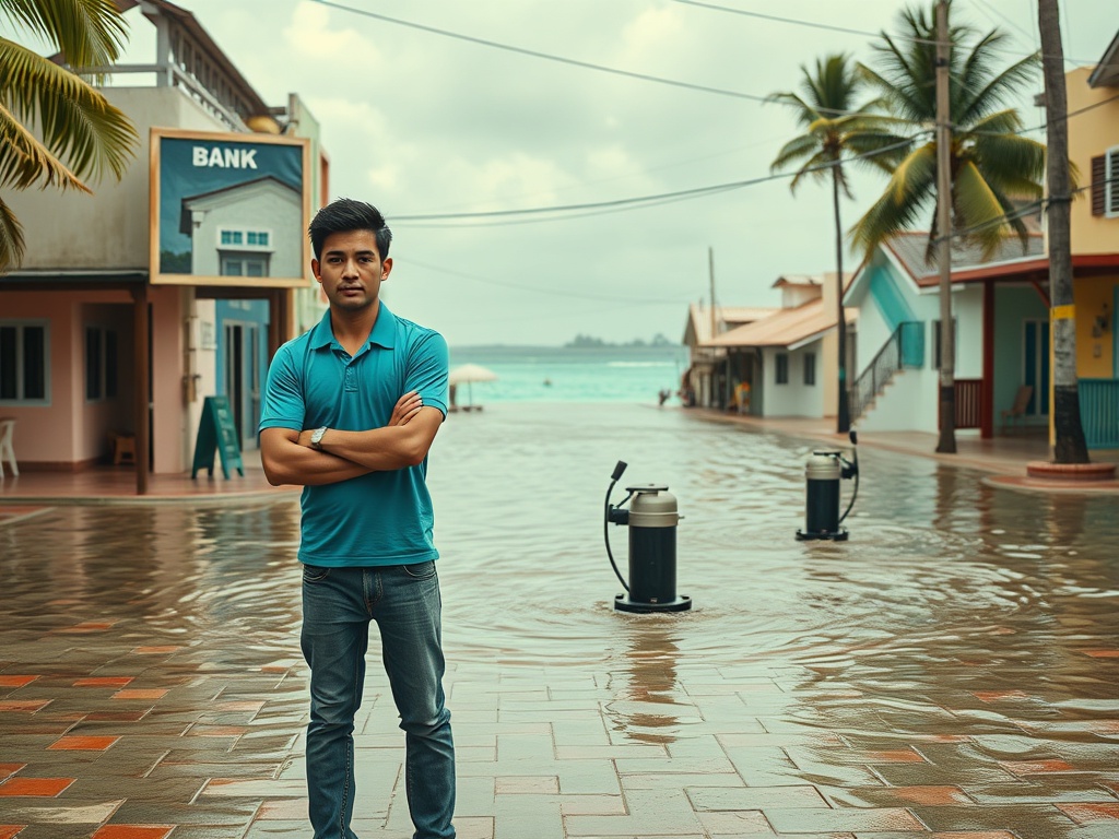 A Photograph Where the Hulhudhoo Bank Should Be