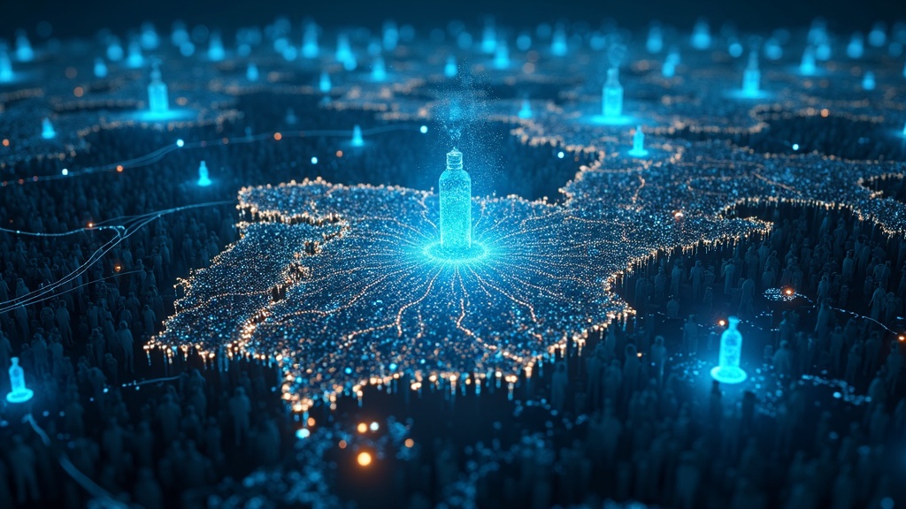 Persona interactuando con una interfaz de inteligencia artificial en una tablet, reflejando los desafíos de la adopción de la IA en España.