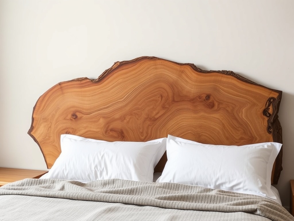 2. Opt for a Live Edge Headboard