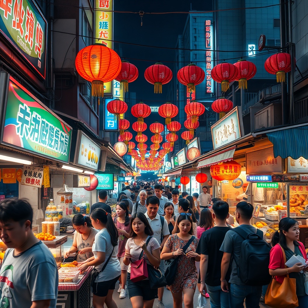 Mercado Nocturno de Shilin, Taipéi, Taiwán