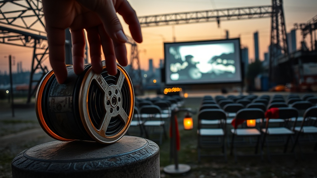 Festival screening scene