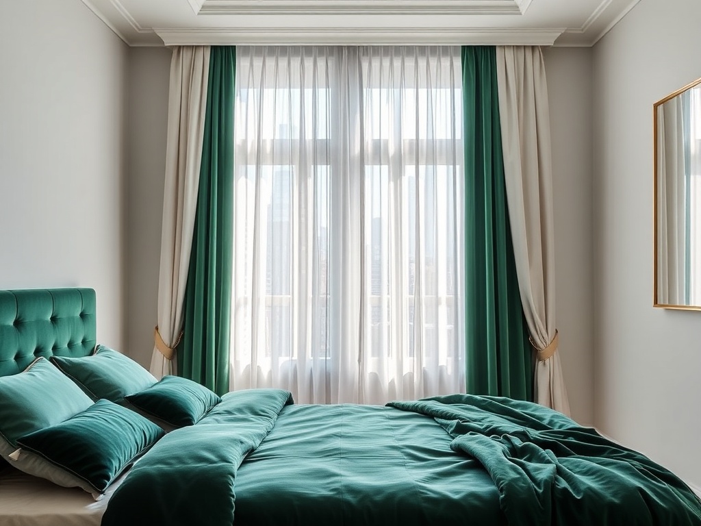 2. Layer with Sheer Curtains