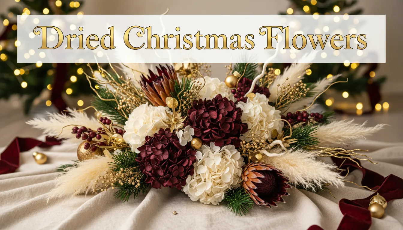 Dried Christmas Flowers - Long-Lasting Festive Decor