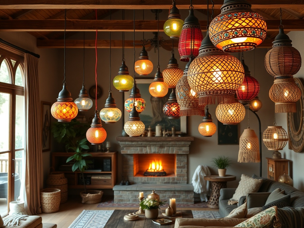 Bohemian Lighting: Eclectic Warmth