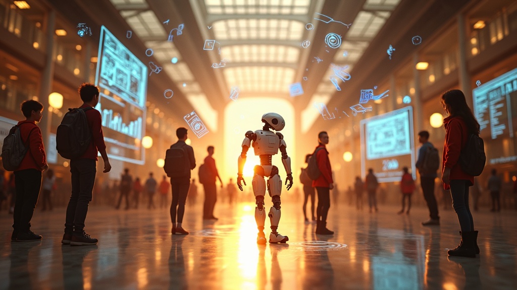 Jóvenes participando en un taller STEAM durante la Semana Europea Robótica ETSIADI en la UPV.