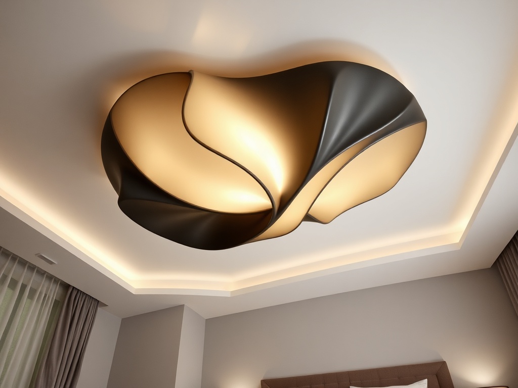 11. Install a Sculptural Ceiling Light