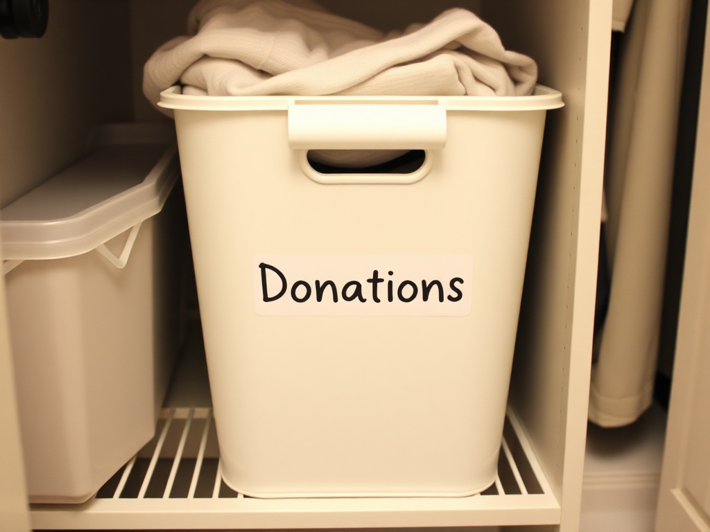 28. Keep a Donation Bin Handy
